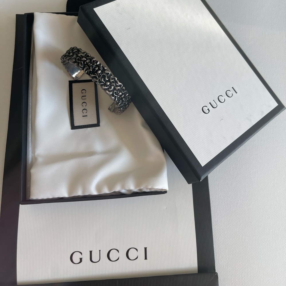 New Authentic Gucci Lion Mane Bracelet New Size/S - Picture 1 of 16